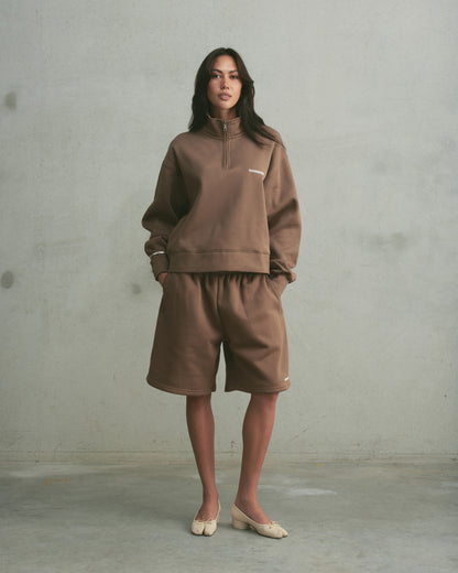 Core 1/4 Zip Pullover | Latte
