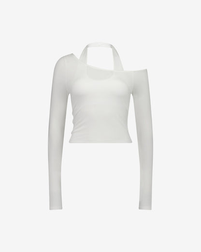 Nothing Layered Halter Longsleeve | Cloud White