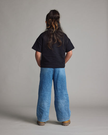 Kids Core Box Tee | Black