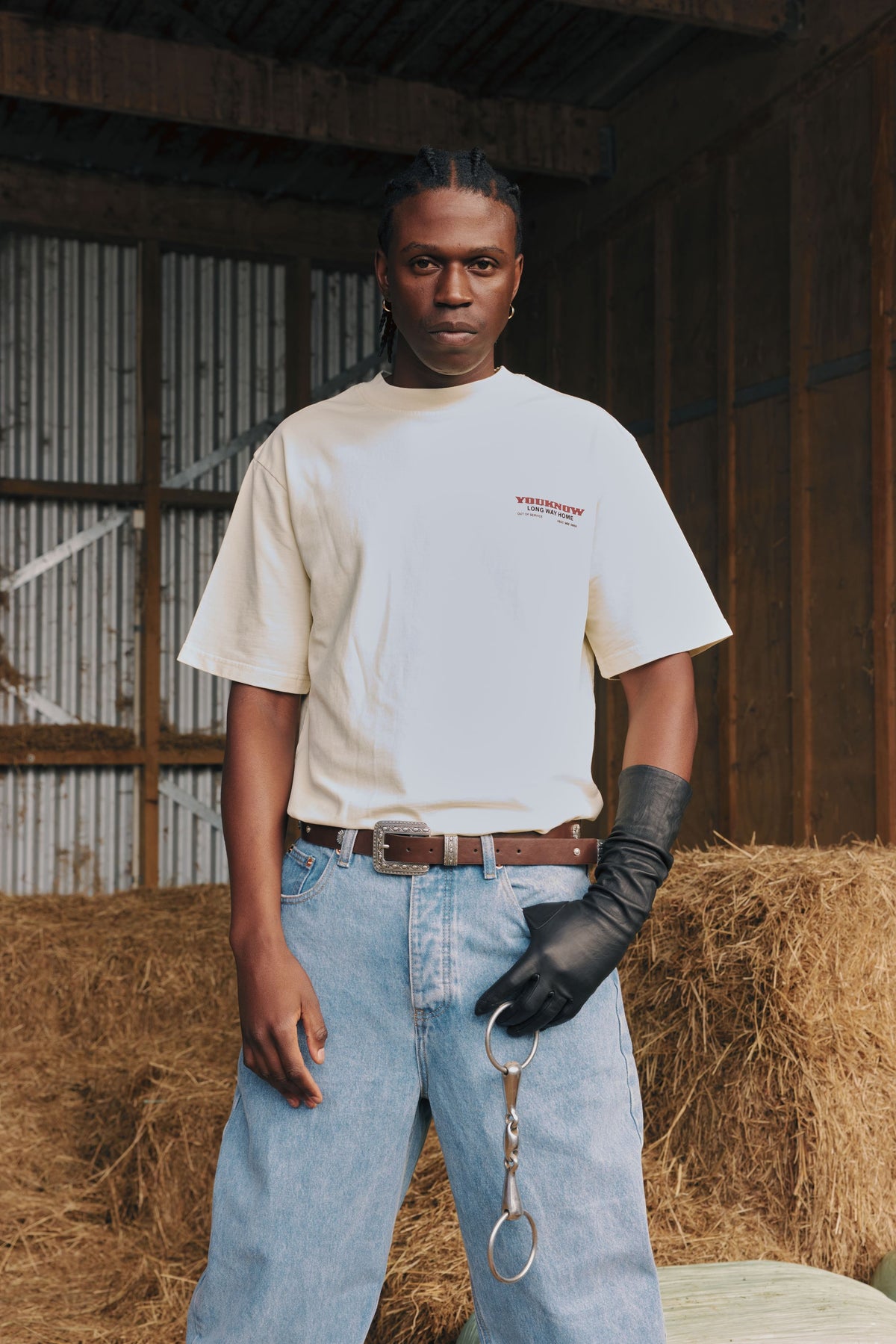 Riders Relaxed Tee | Off White-3