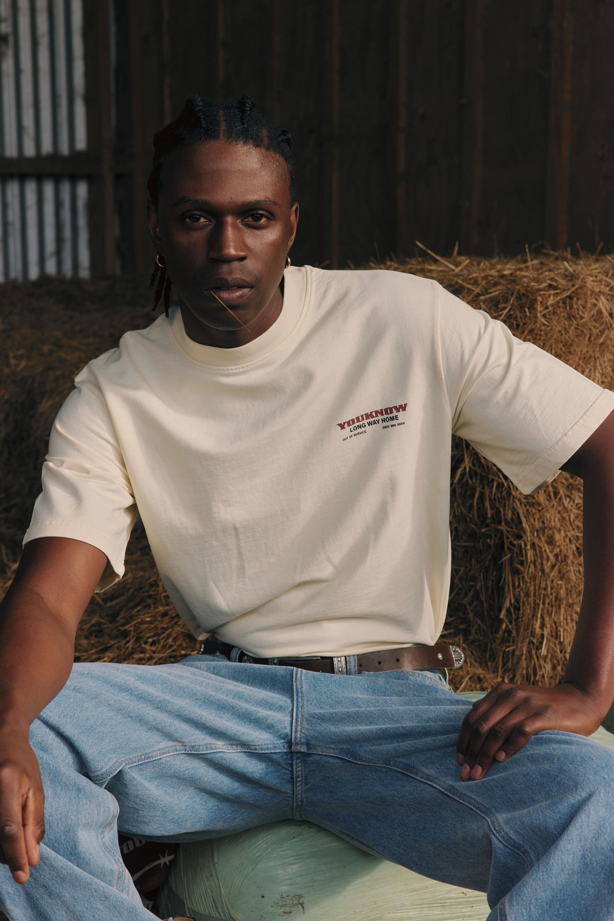 Riders Relaxed Tee | Off White