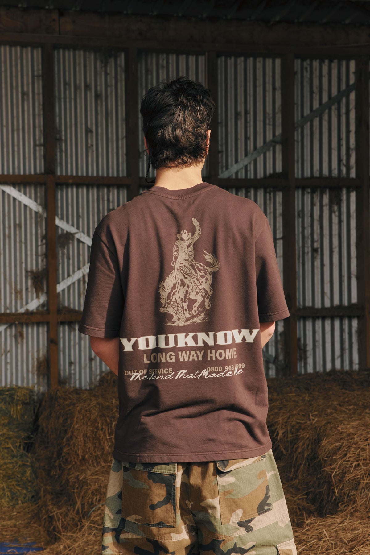 Riders Relaxed Tee | Brown