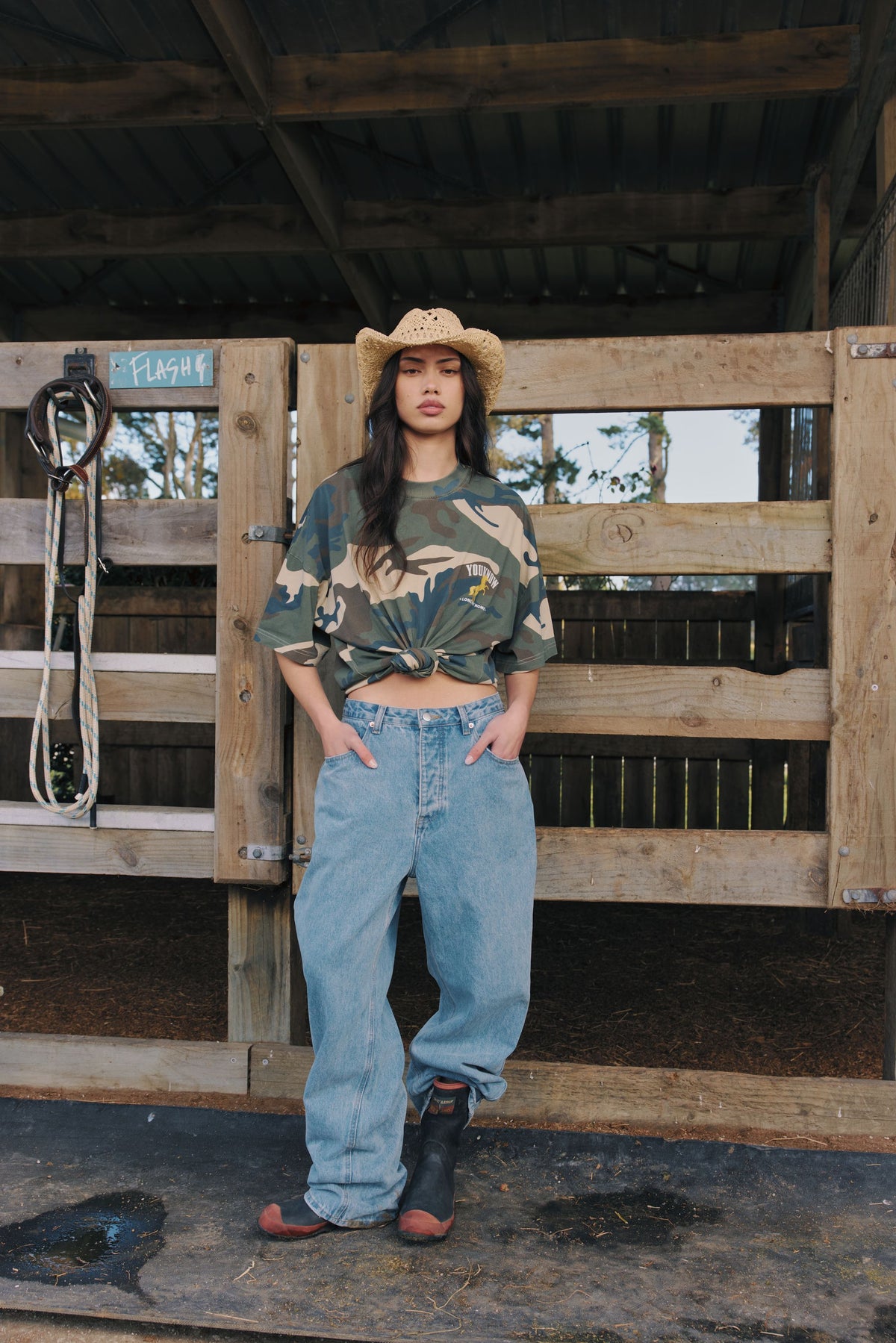 Stallion Box Vintage Tee | Camo-2