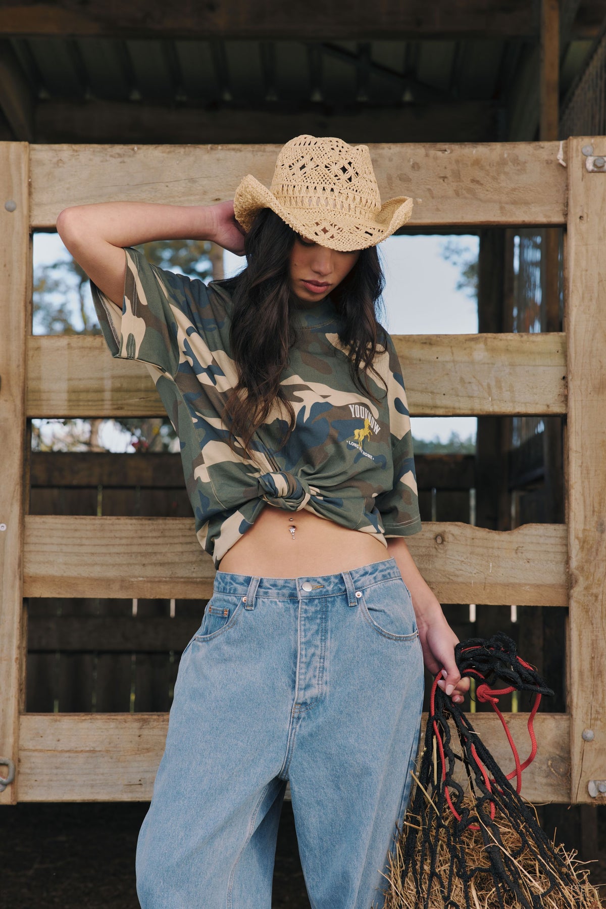 Stallion Box Vintage Tee | Camo-3