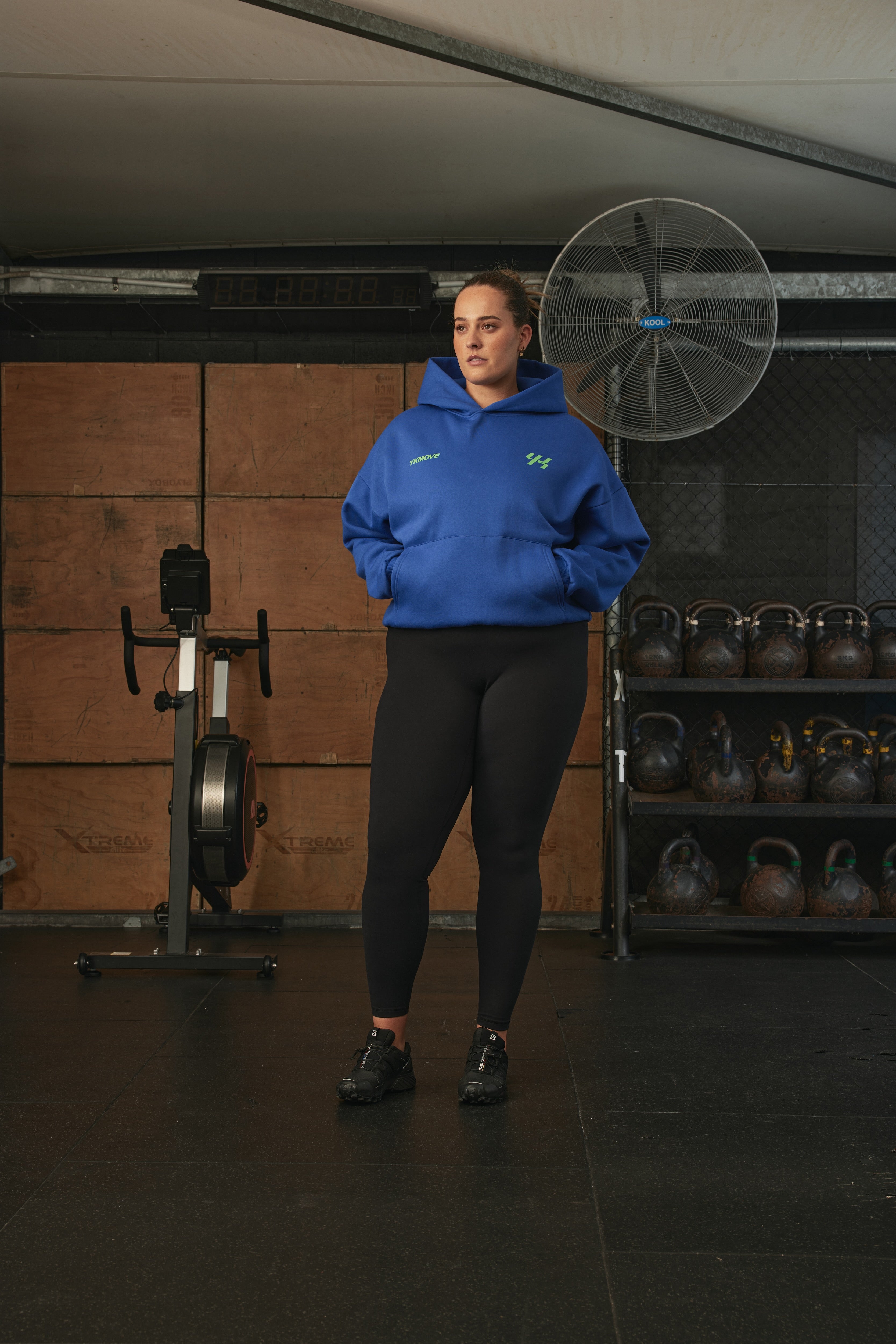 YK Move Stacking Days Hoodie | Blue