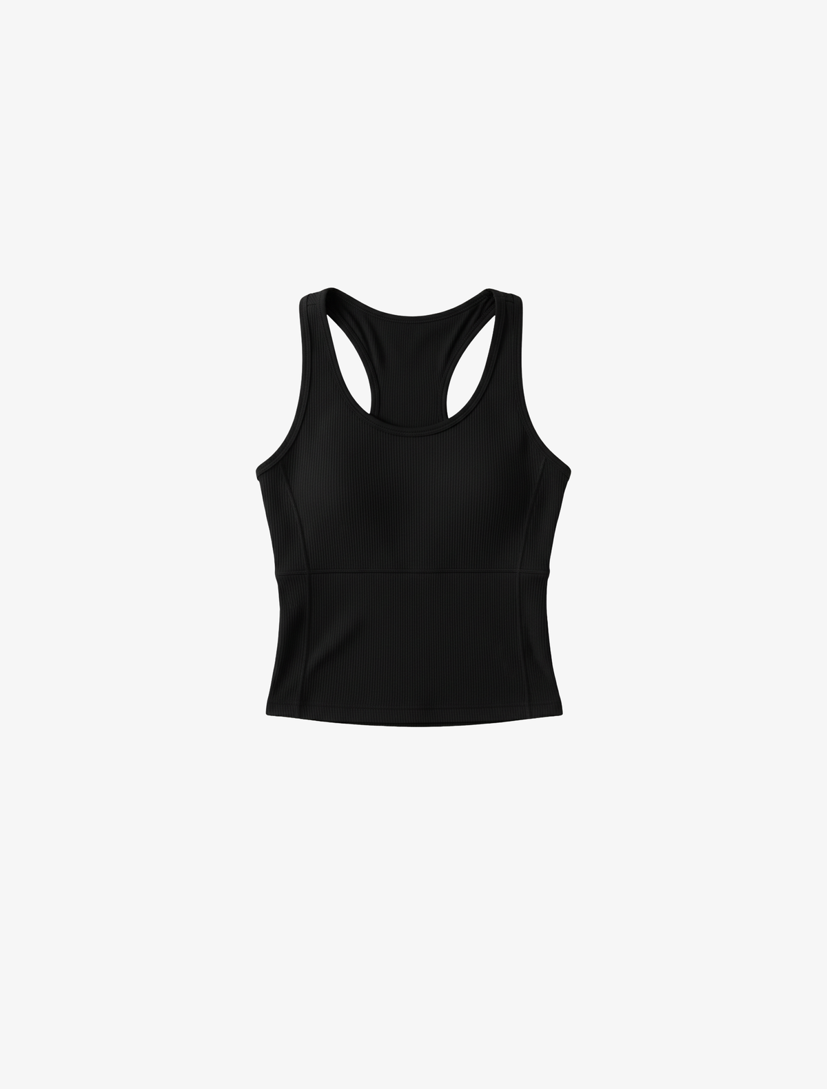 YK Move Ribbed Panel Tank | Black