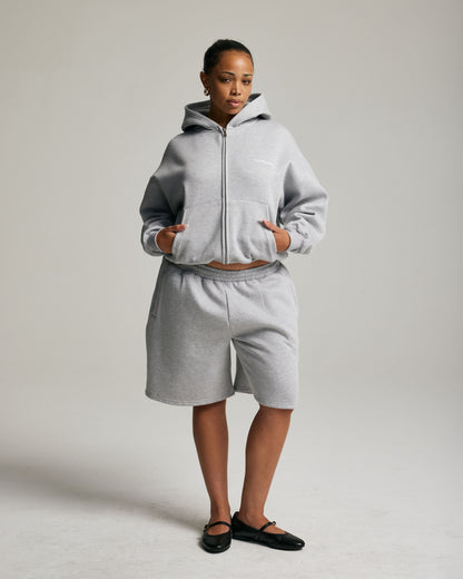 Core Oversized Shorts | Heather Grey