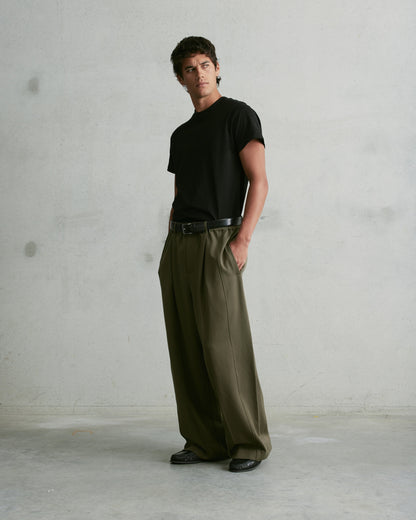 Nothing Pleated Pants | Olive