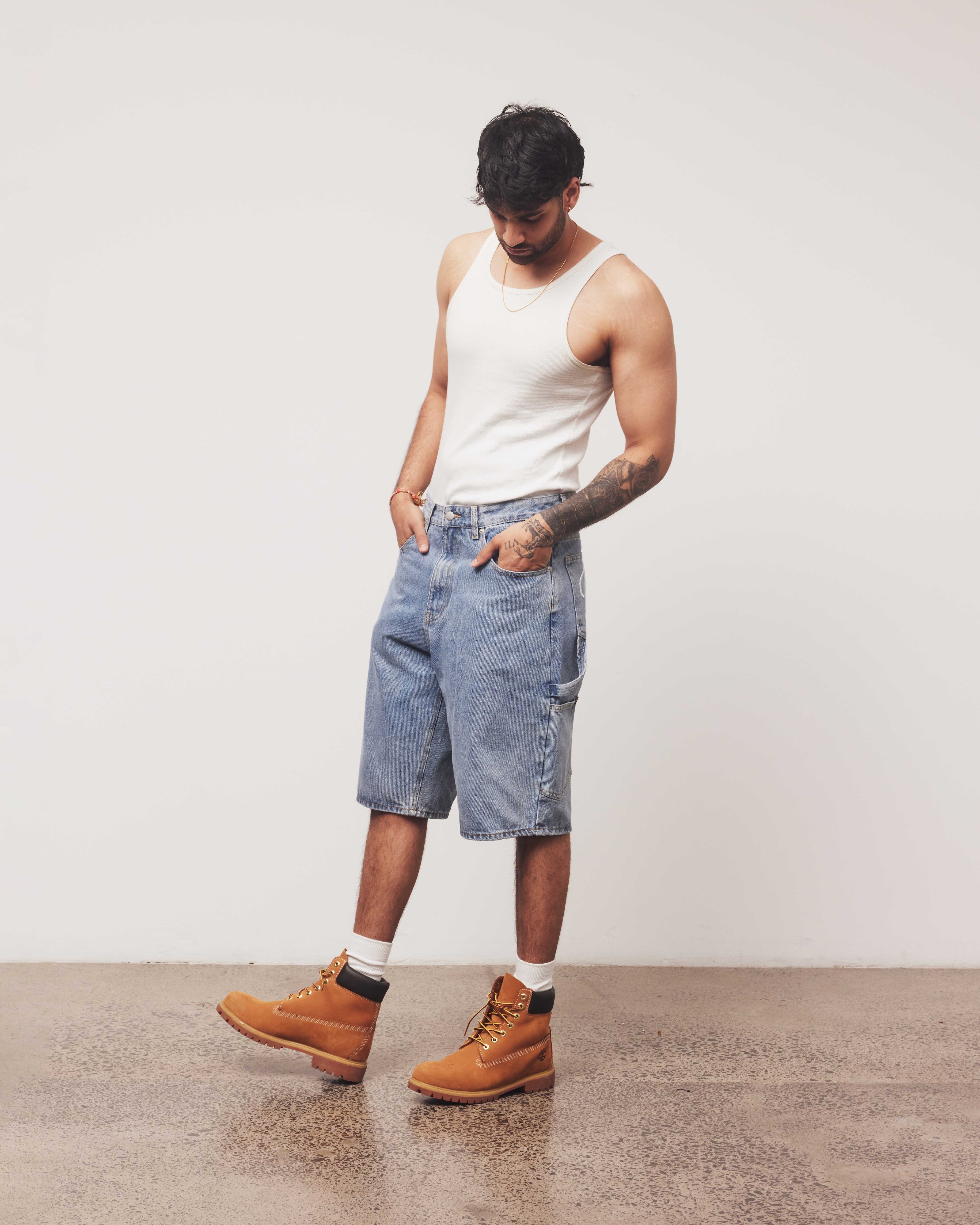 Denim Jorts | Light Wash