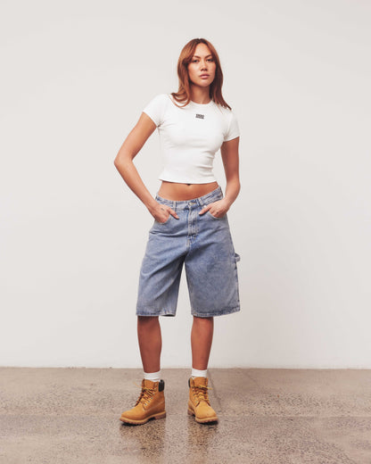Denim Jorts | Light Wash