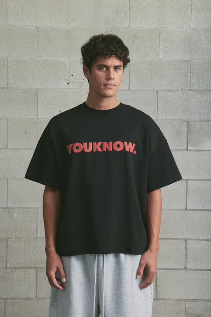 Block Tee 2.0 | Black/Red