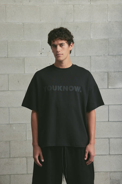 Block Tee 2.0 | Black/Black