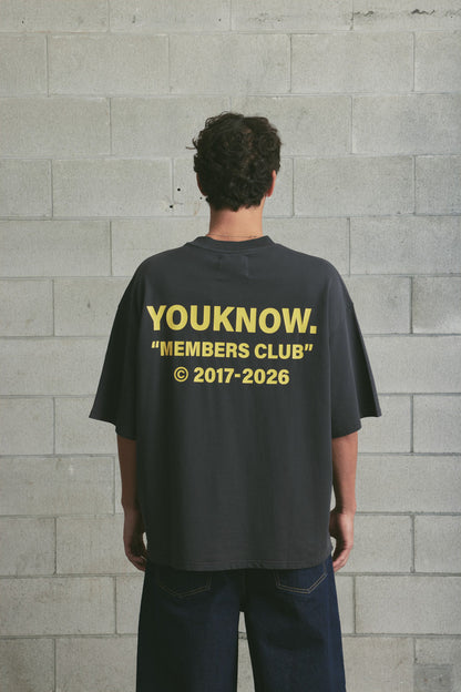 2026 Member's Club Tee | Washed Black