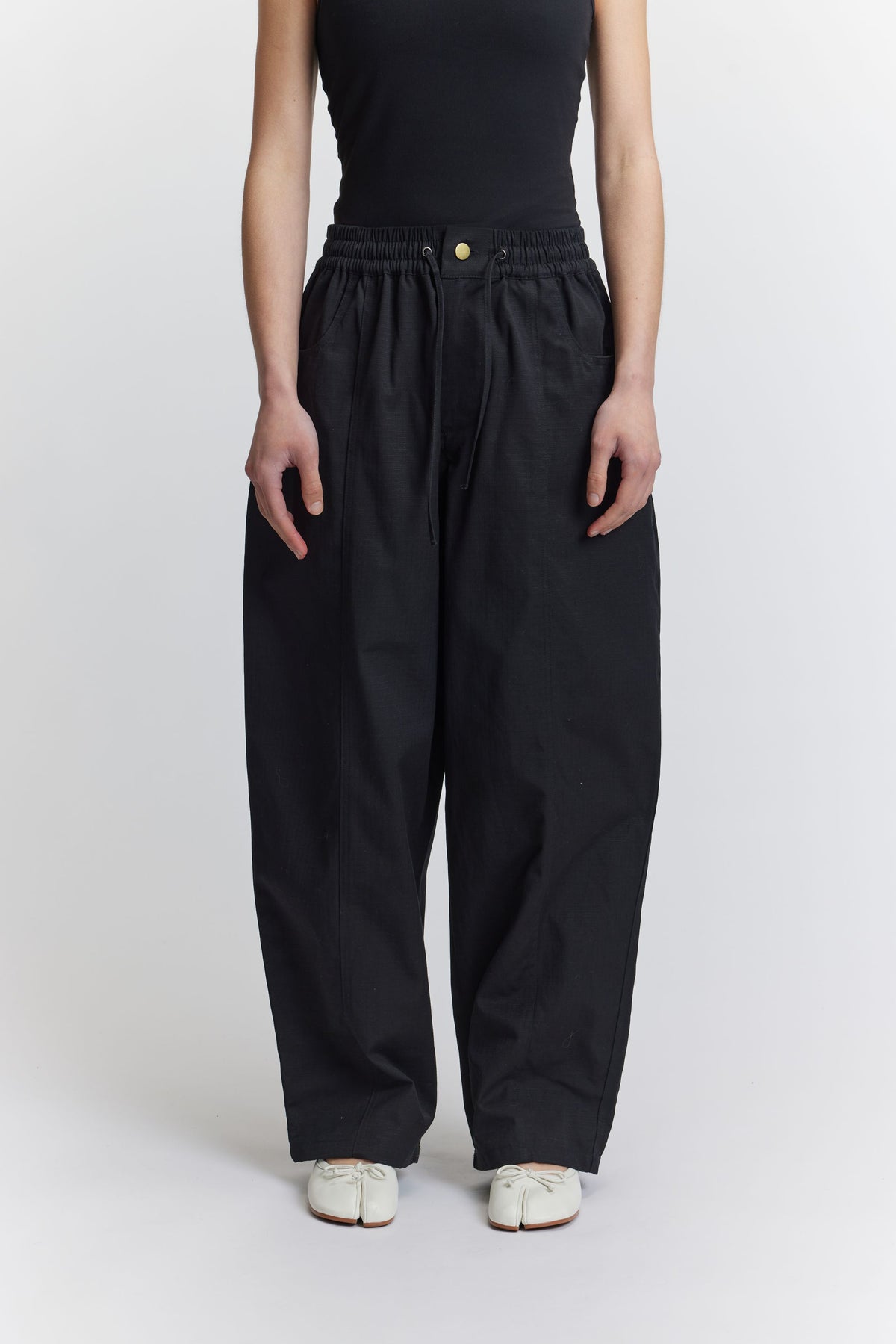 Ripstop Balloon Pants | Black-4
