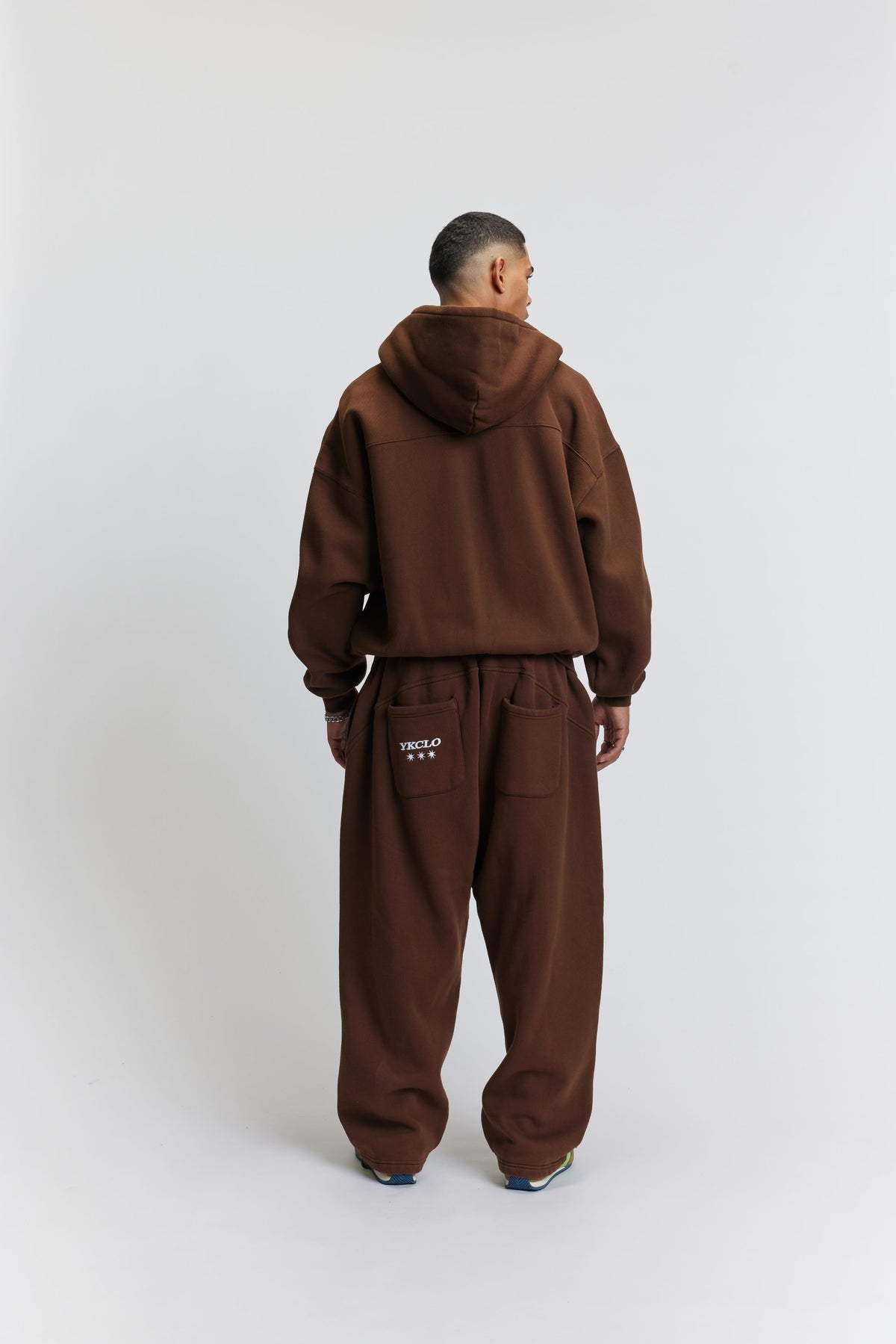 Panelled Trackpants | Washed Brown