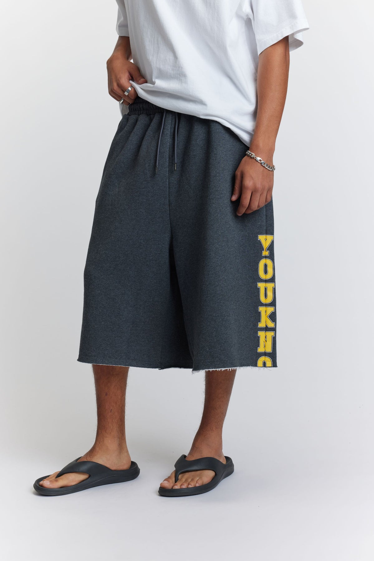 Timeout Baggy Shorts | Washed Charocal Marle