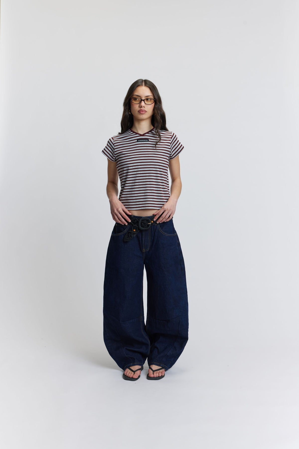 Barrel Leg Jeans | Indigo-2