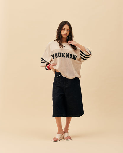 American Football Knit Jersey | Cloud Cream