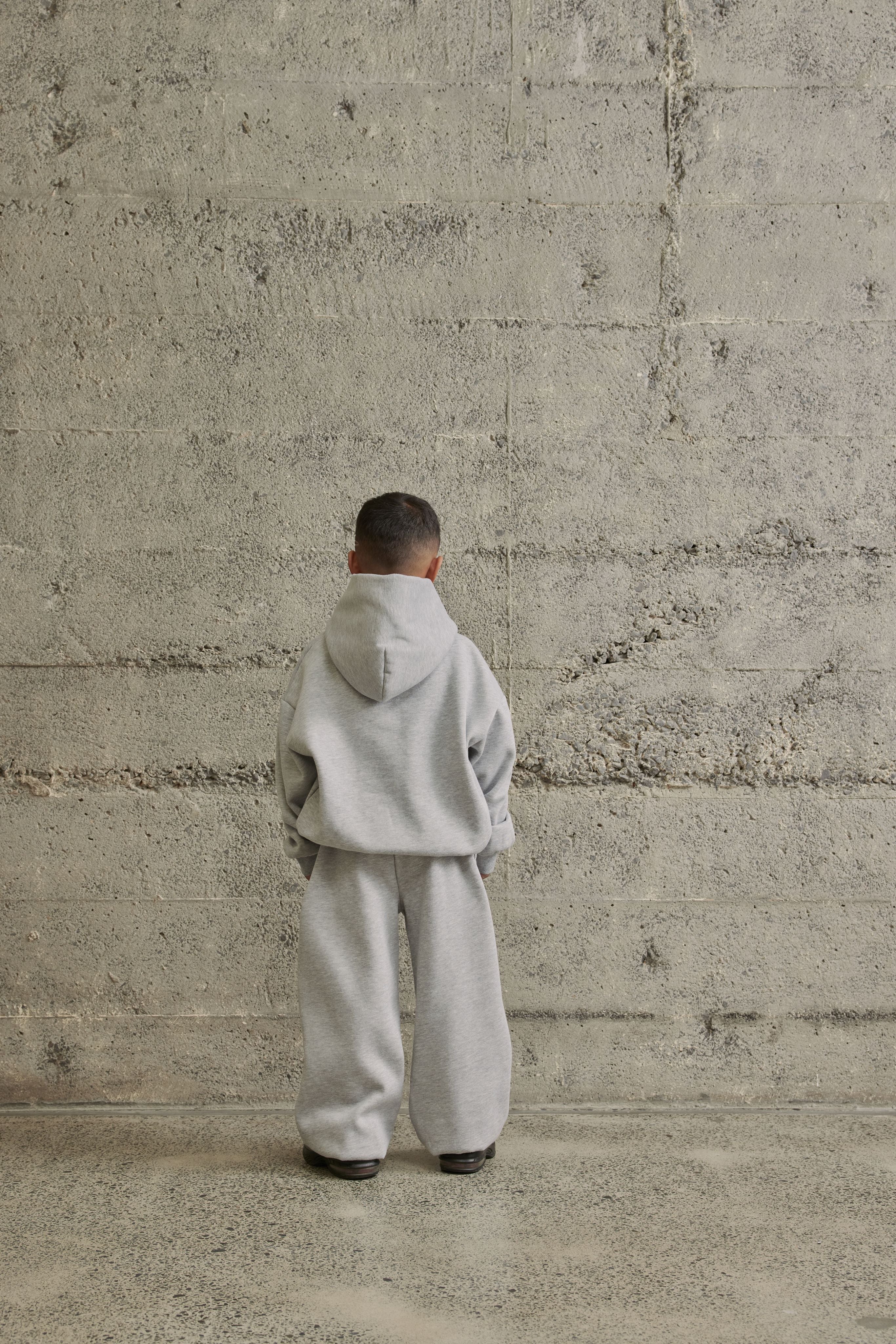 Kids Core Cuffed Sweatpants | GREY MARLE