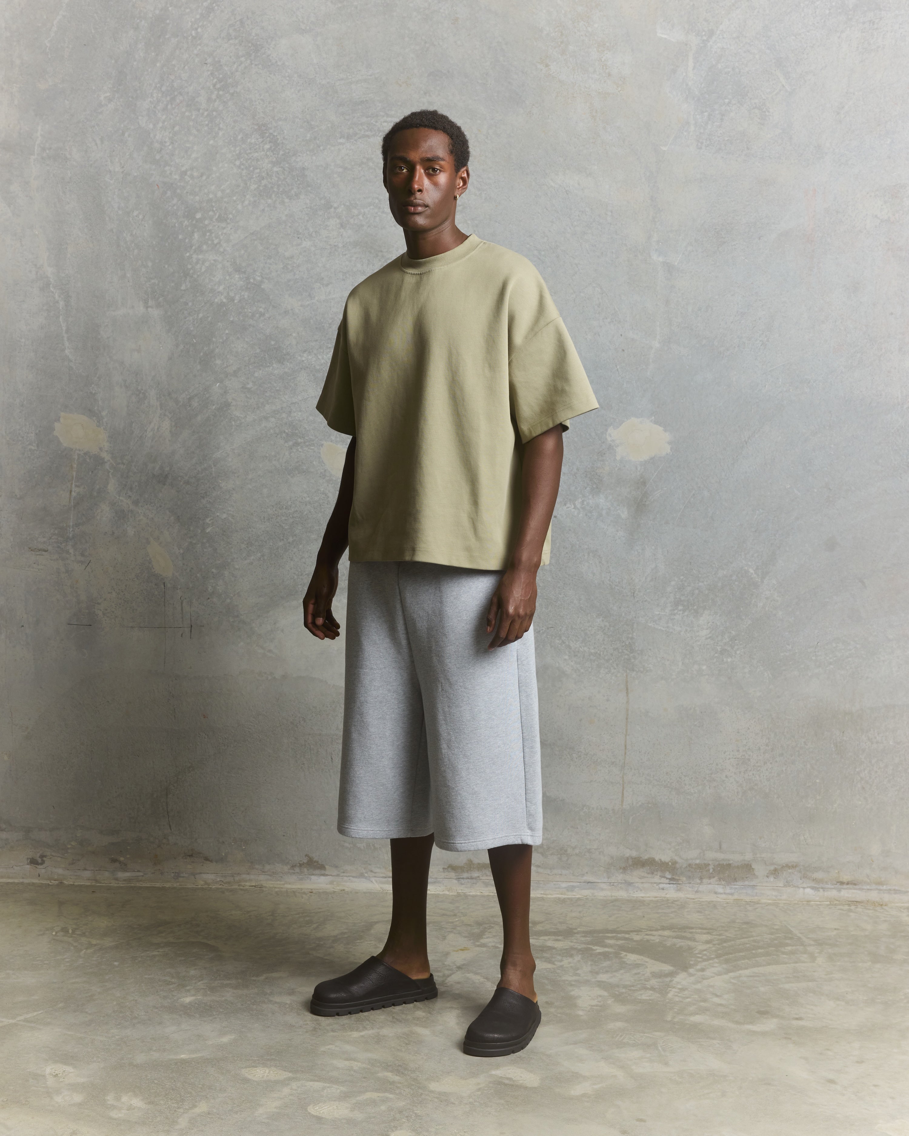 Nothing Form Longline Shorts | Grey Marle-2