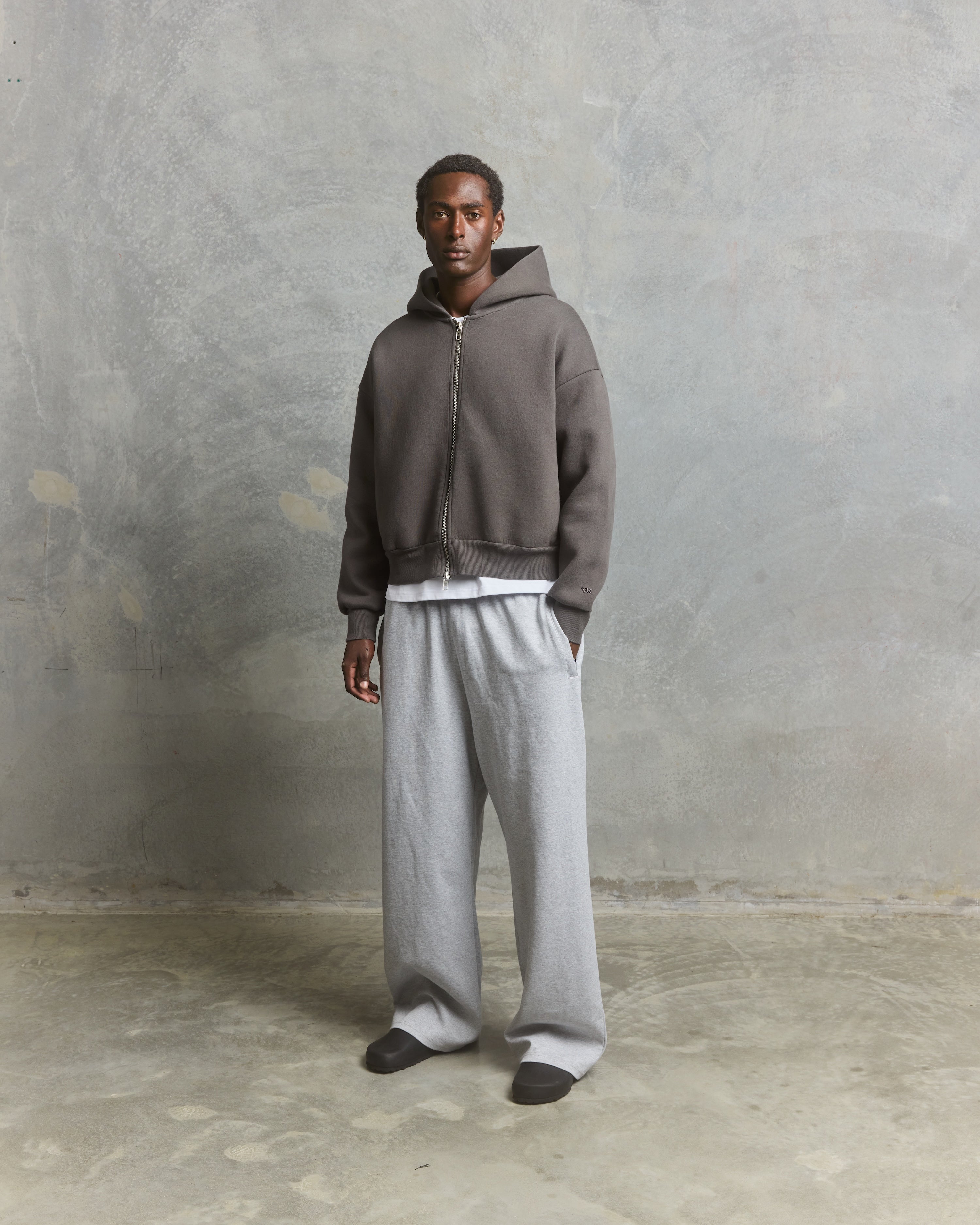 Nothing 400 Wide Leg Sweatpants | Heather Grey-2