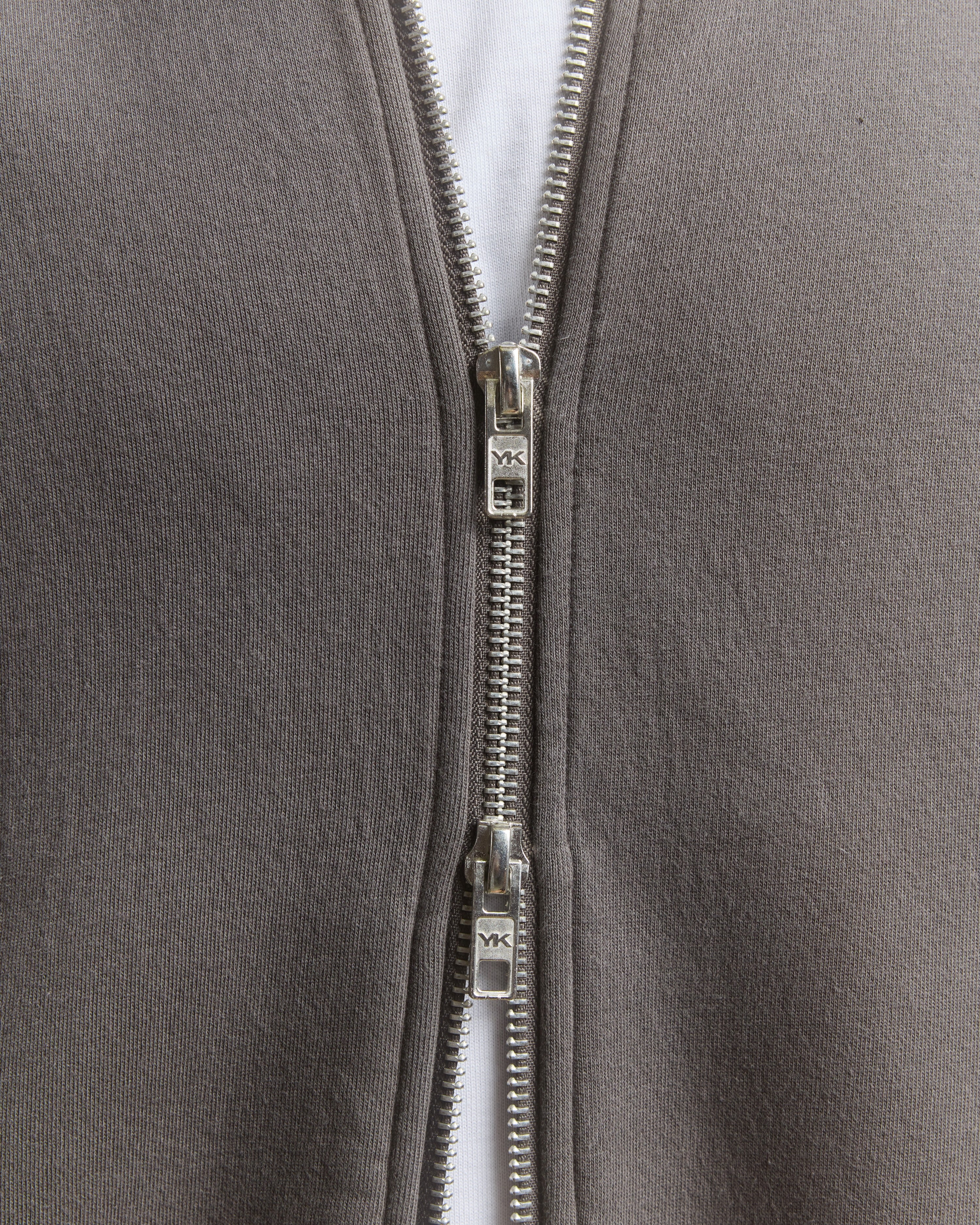 Nothing Form Zip-Up Hoodie | Shadow Grey-5
