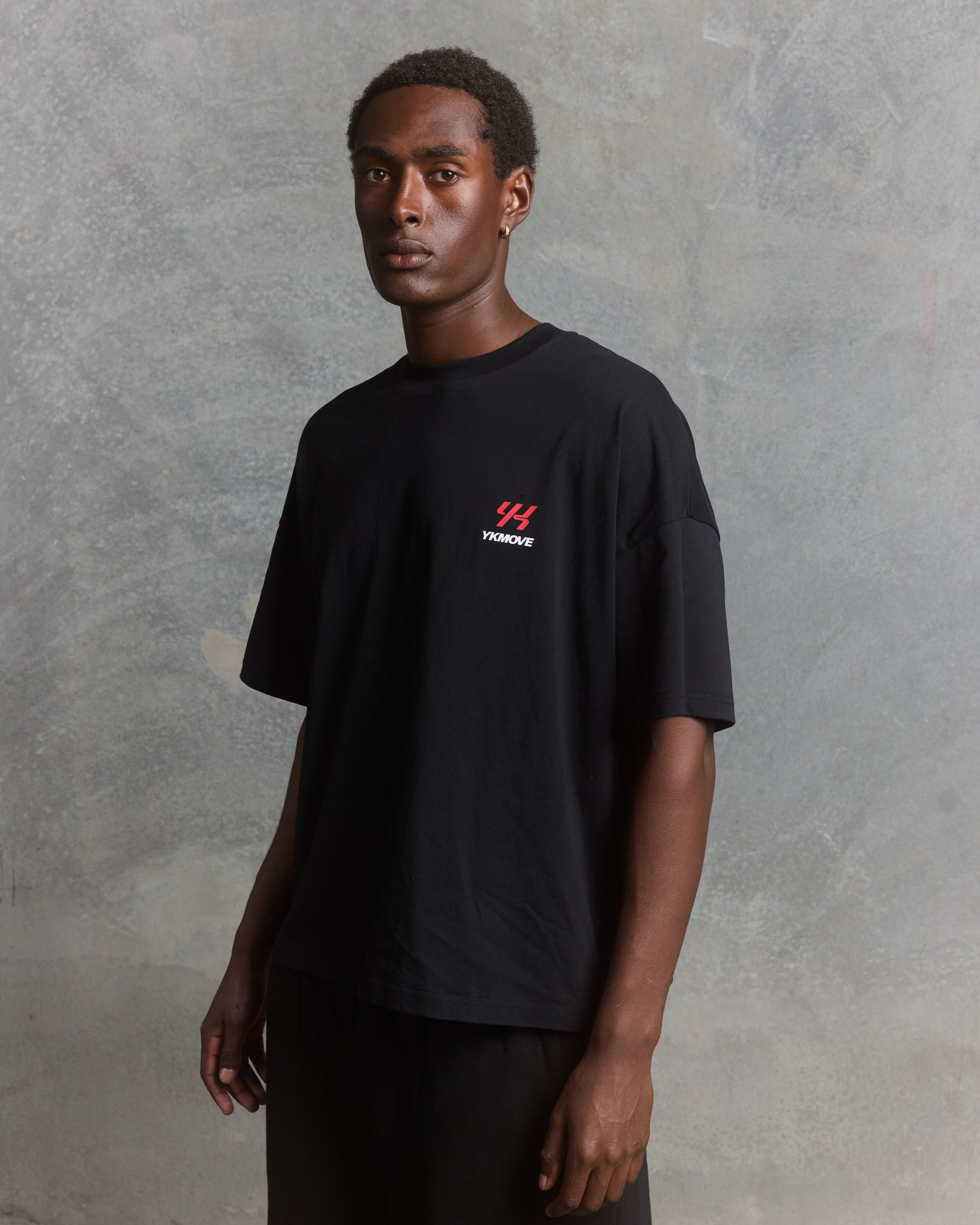 YK Move Keep Stacking Days Evolve Tee | Black-4