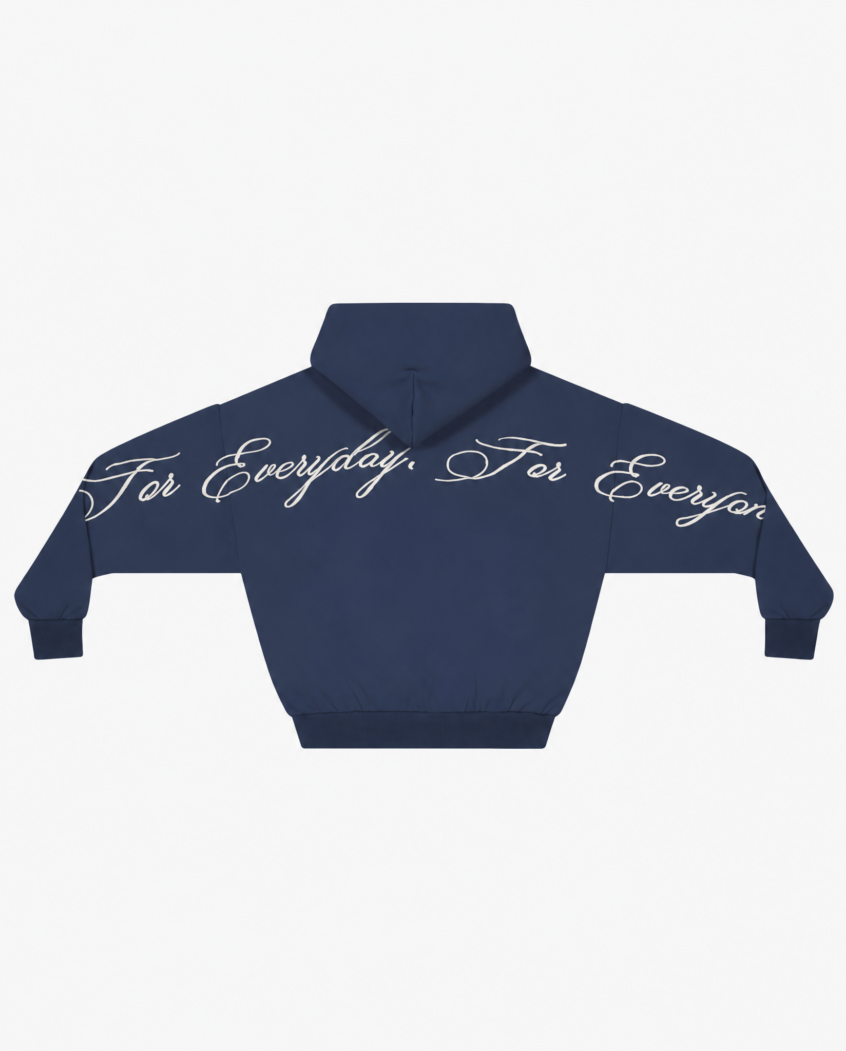 Script Hoodie in Marine