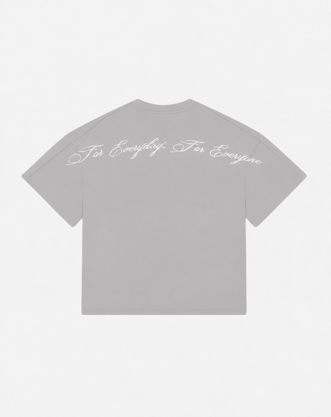 Script Tee in Grey
