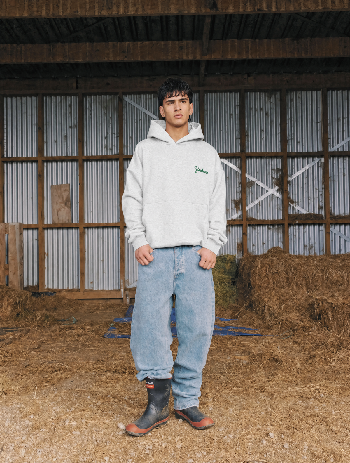 Edition Box Hoodie | White Marle-3