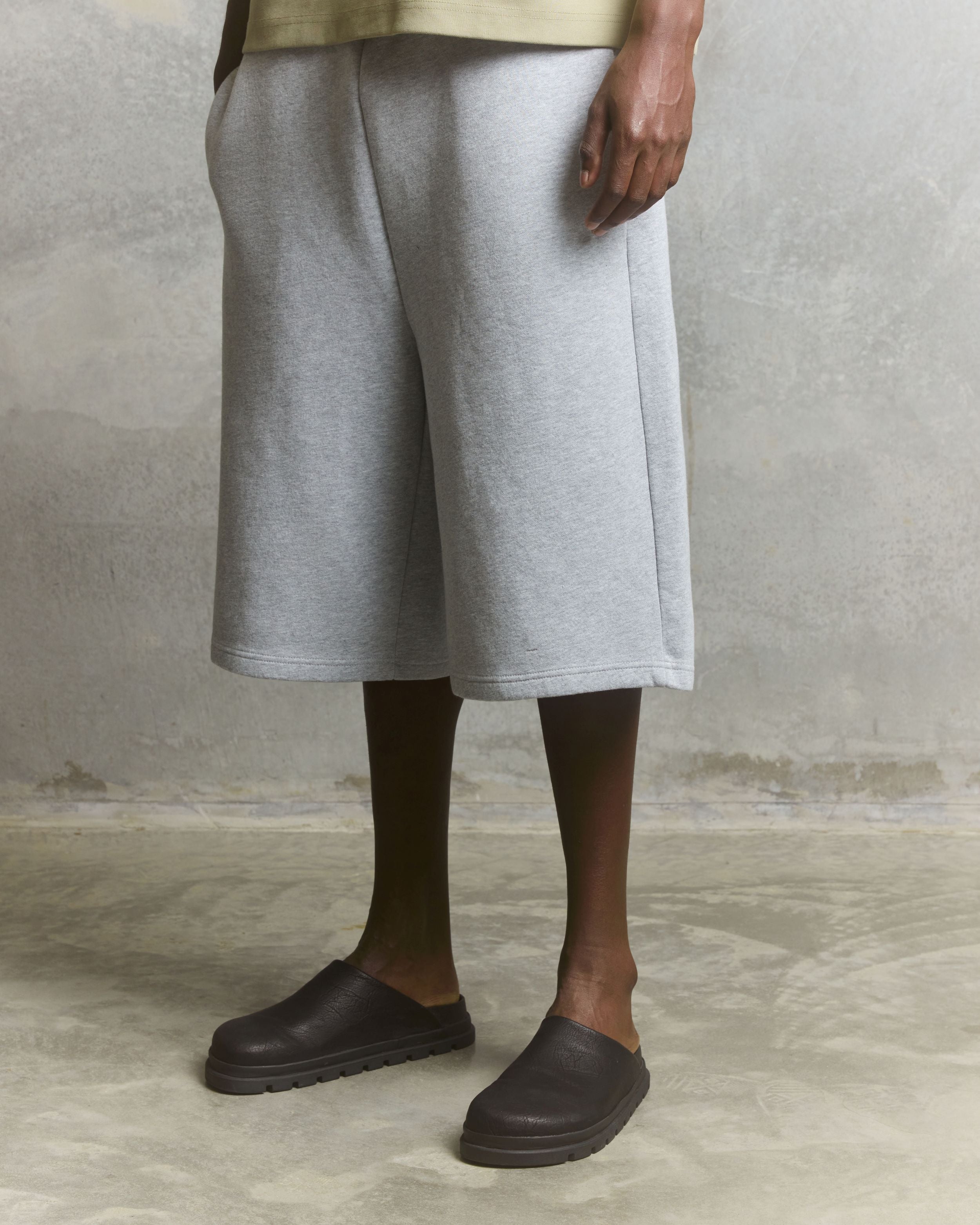 Nothing Form Longline Shorts | Grey Marle-3