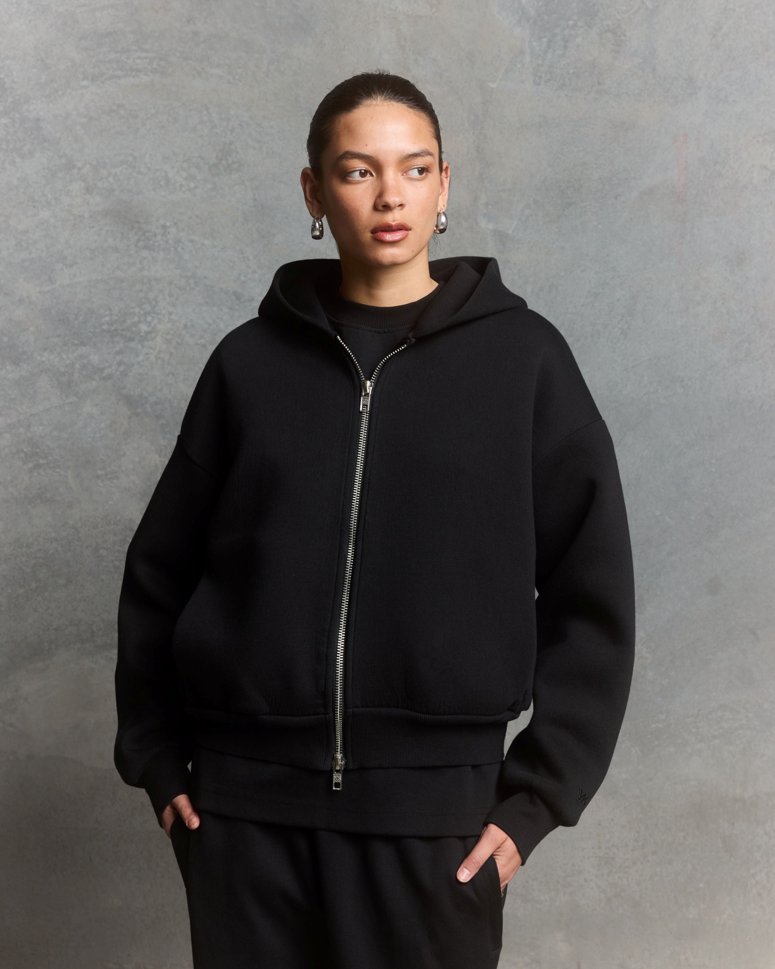 Nothing Form Zip-Up Hoodie | Tar-2