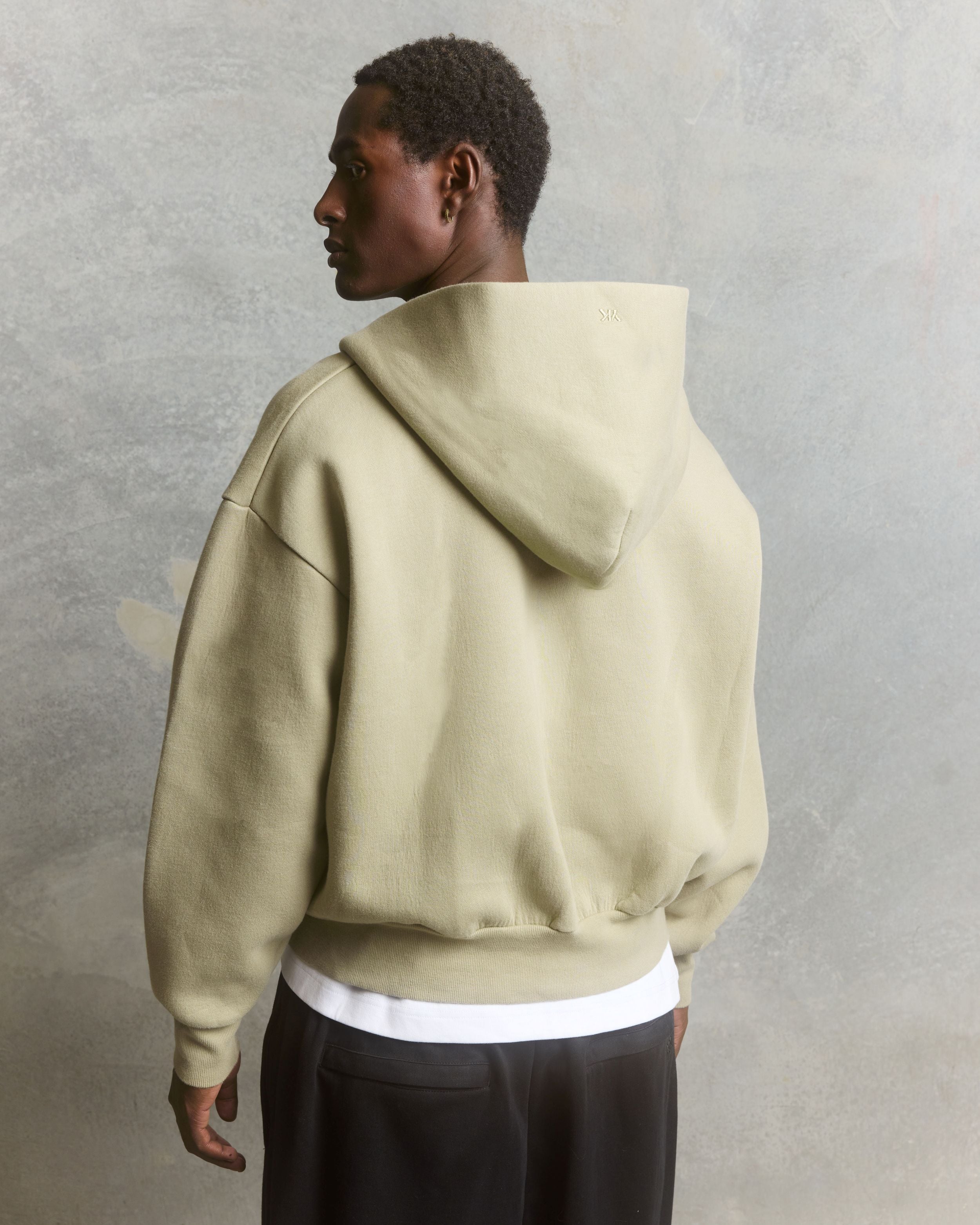 Nothing Form Zip-Up Hoodie | Moss-4