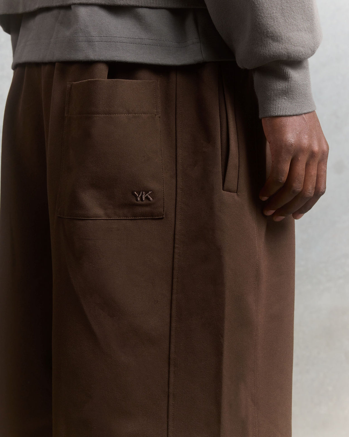 Nothing Draped Pleated Shorts | Brown-6