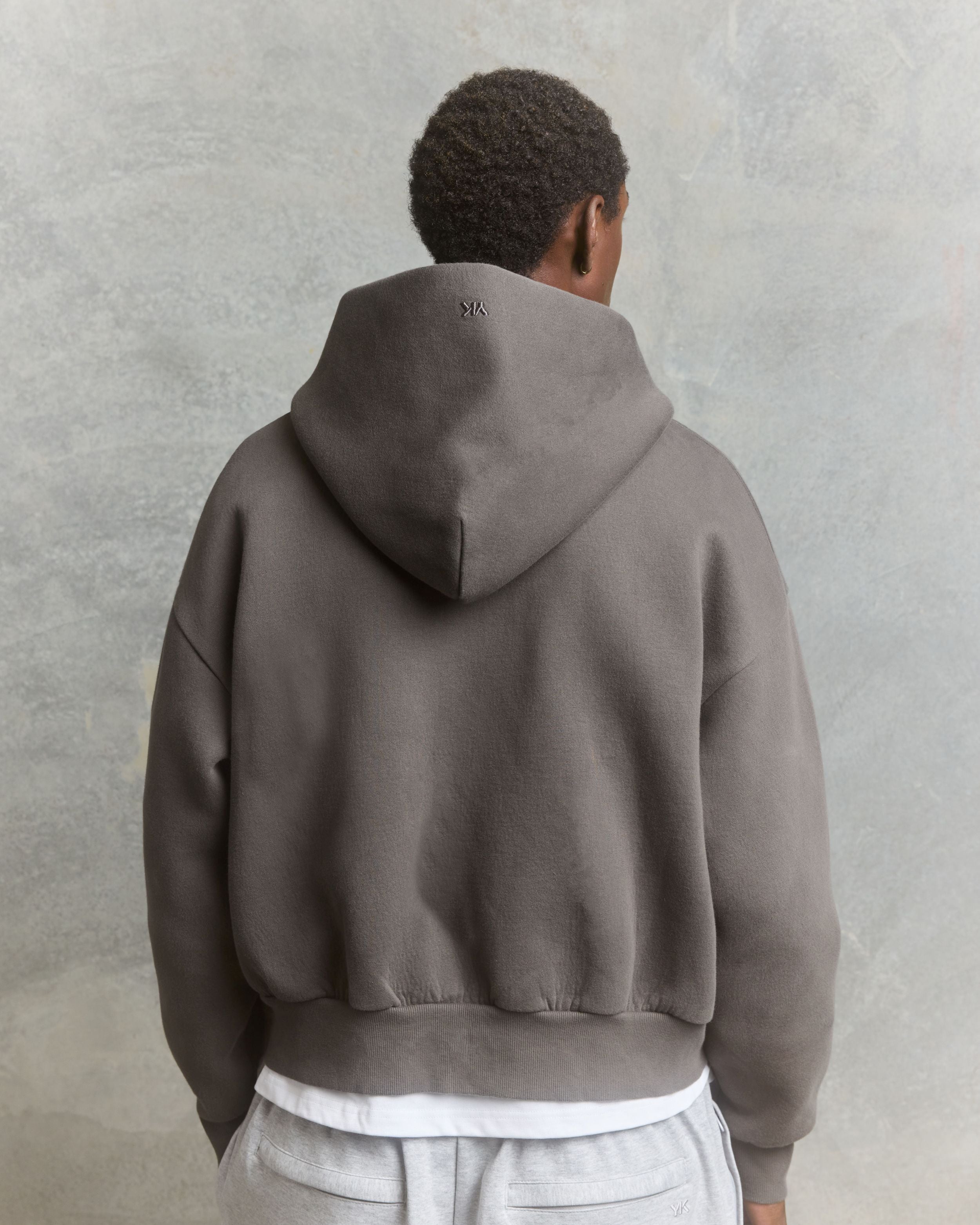 Nothing Form Zip-Up Hoodie | Shadow Grey-4