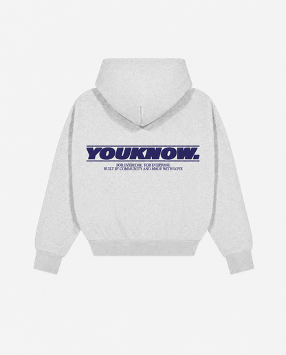 Daytona Hoodie | White Marle