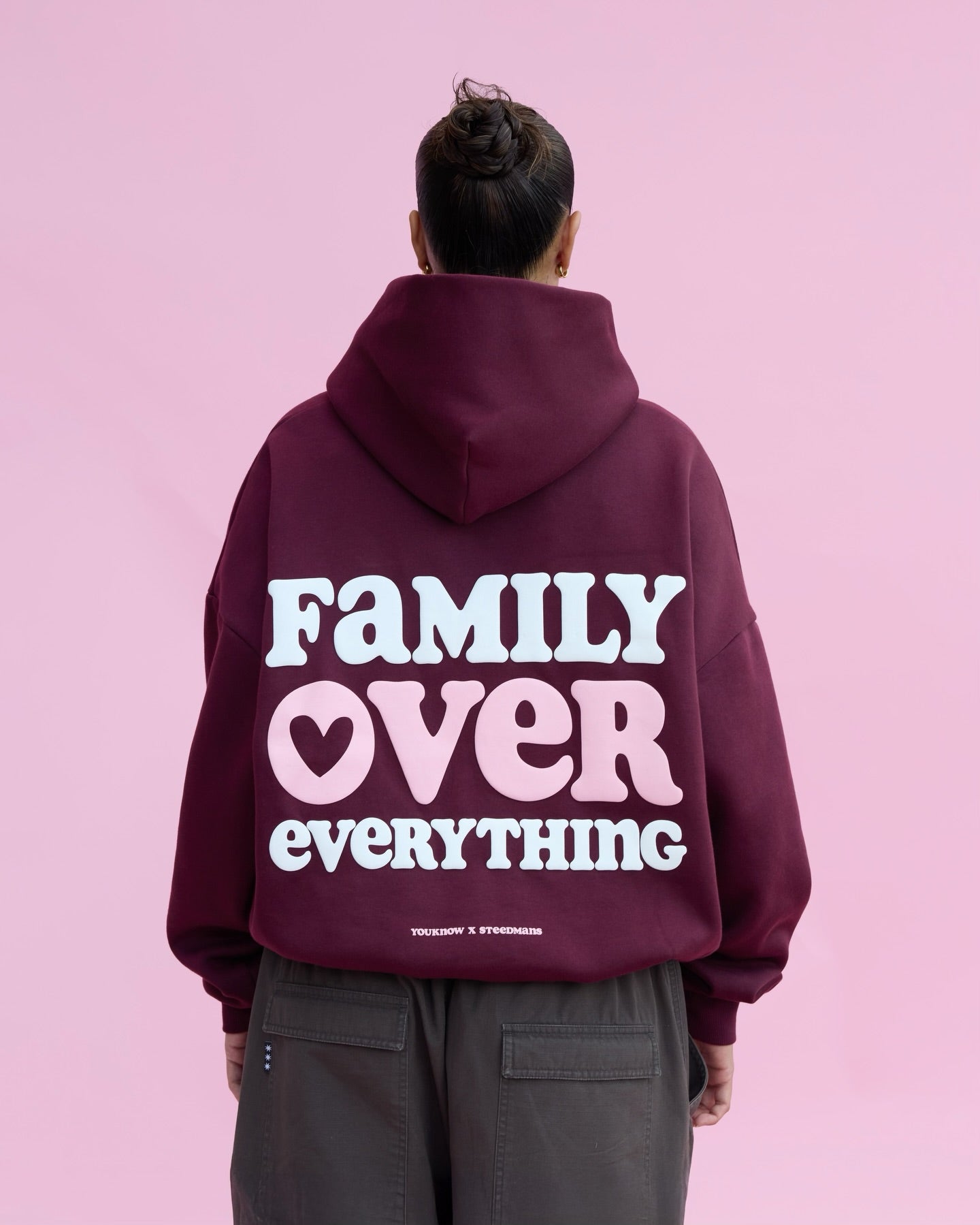 YK x Steedmans Hoodie | Burgundy