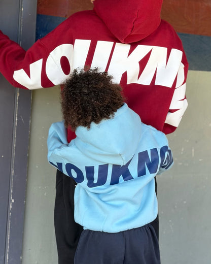 Kids Big Back Hoodie | Maroon